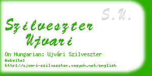 szilveszter ujvari business card