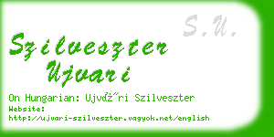 szilveszter ujvari business card